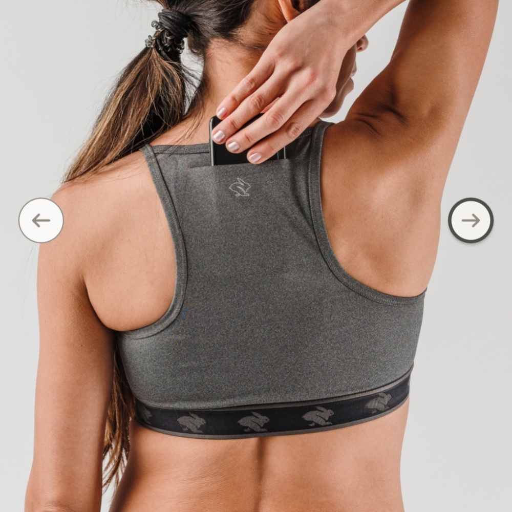 Gray Sports Bra